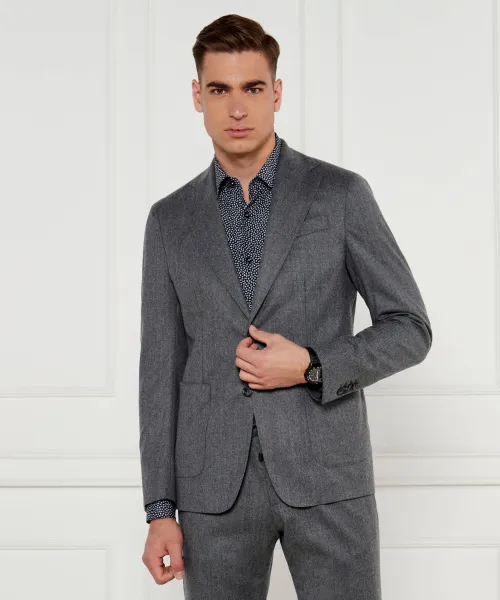 

Элегантный шерстяной жакет fadri-f Regular fit Van Laack, серый