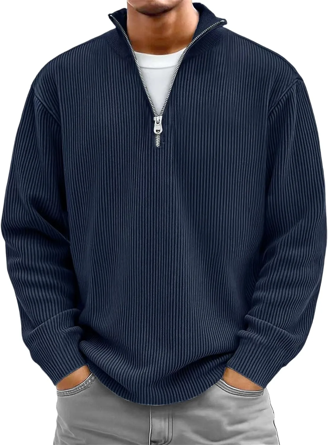 

Куртка-пуловер мужская Corduroy Quarter Zip