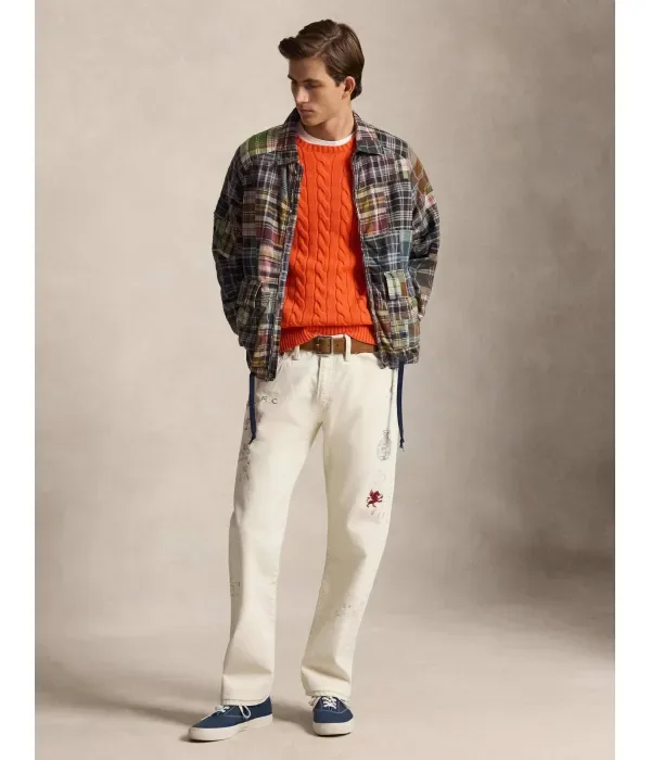 Свитер regular fit Polo Ralph Lauren, оранжевый — фото 2