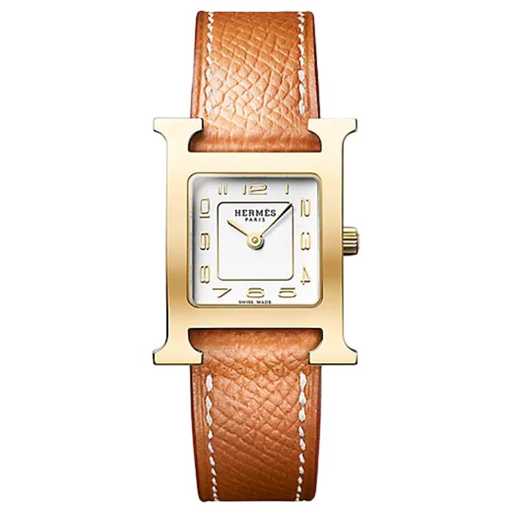 

HERMES Часы Wrist Watch Quartz Movement Cow Leather Strap White Dial Women's Watch, White Dial