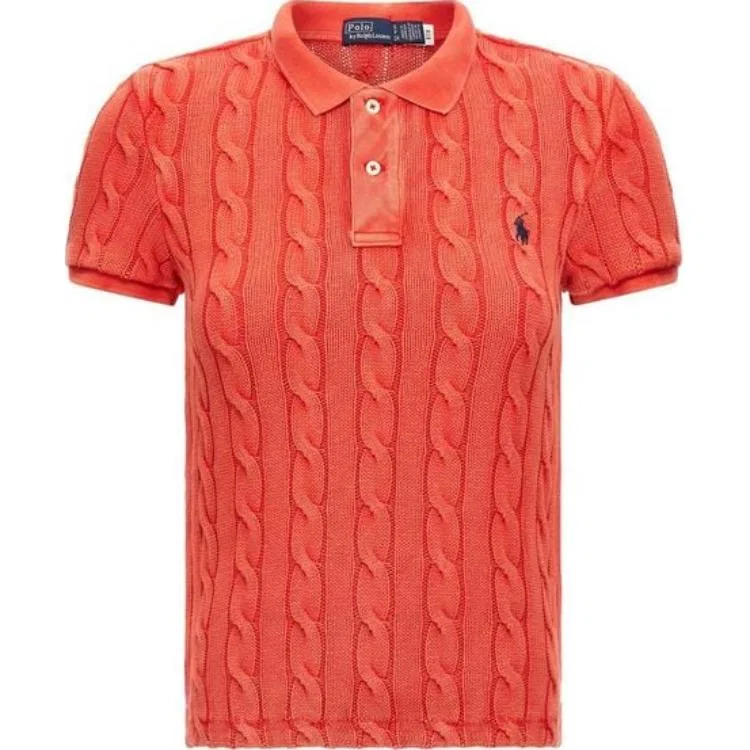 Поло с вышивкой Polo Pony Ralph Lauren красное