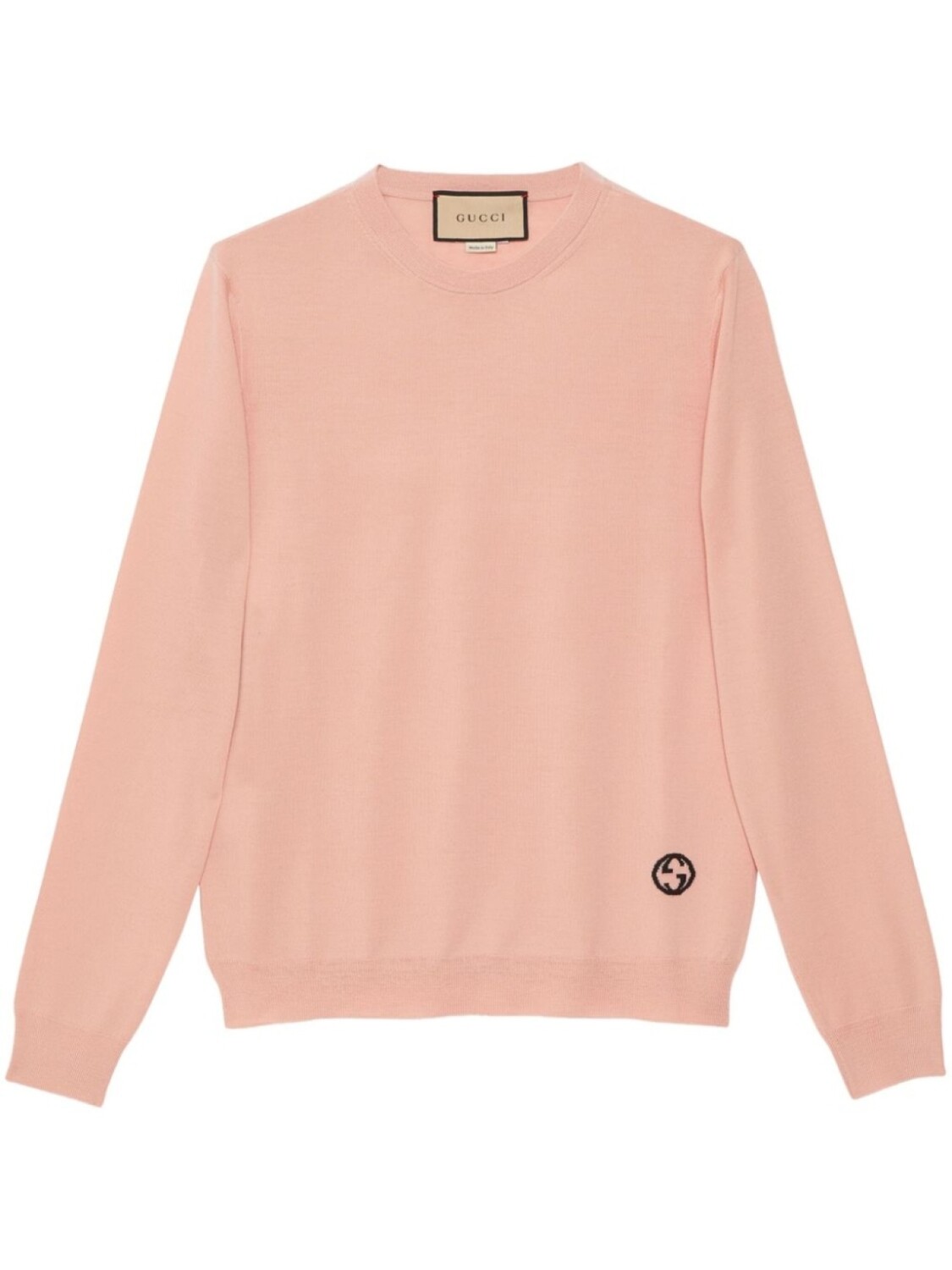 

Gucci шерстяной джемпер с логотипом Interlocking-G, розовый