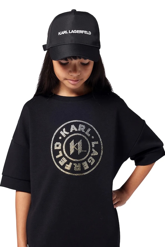 

Детская кепка с козырьком Karl Lagerfeld, черный