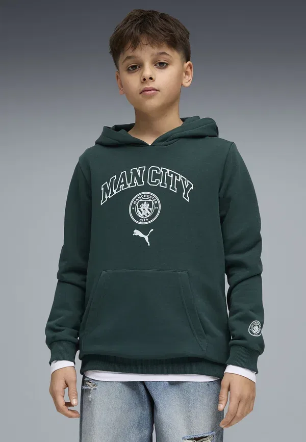 Толстовка Manchester City Ftblculture Club Wear Puma, зеленый террейн-си гласс — фото 2