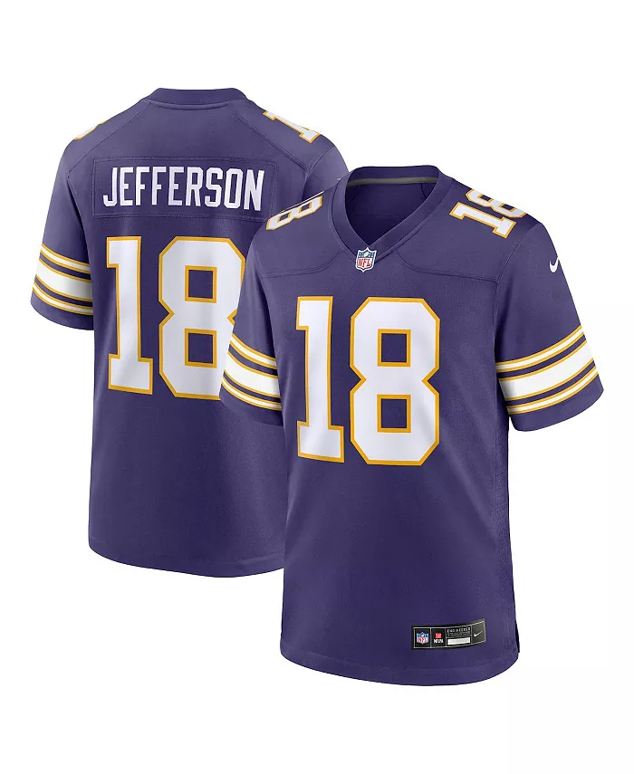 

Игровая футболка Minnesota Vikings Джастина Джефферсона для мужчин Nike, фиолетовый