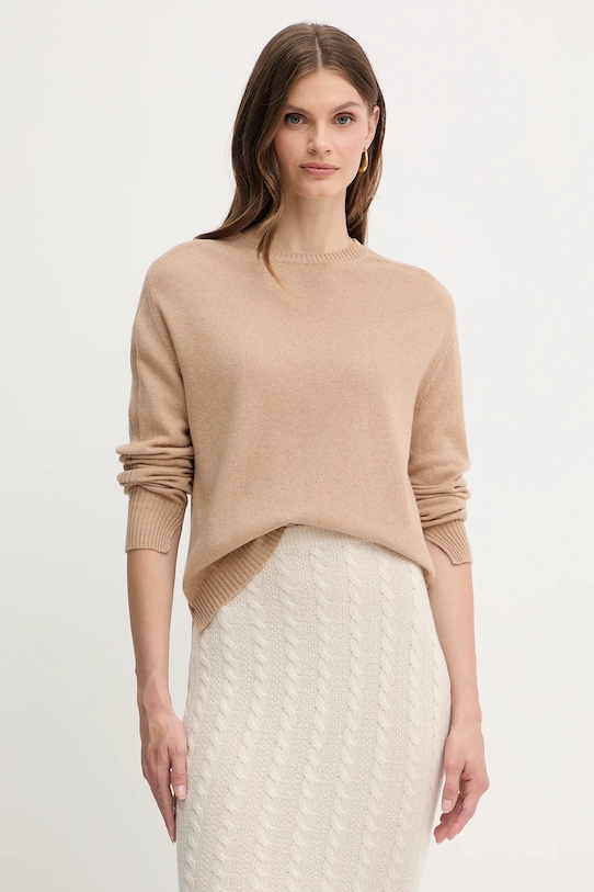 

Шерстяной свитер Twinset, бежевый