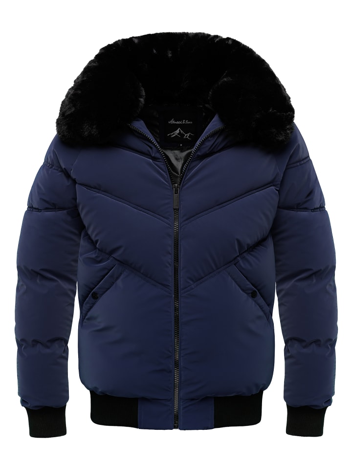 

Зимняя куртка AUGUSTA темно-синего цвета Amaci&Sons