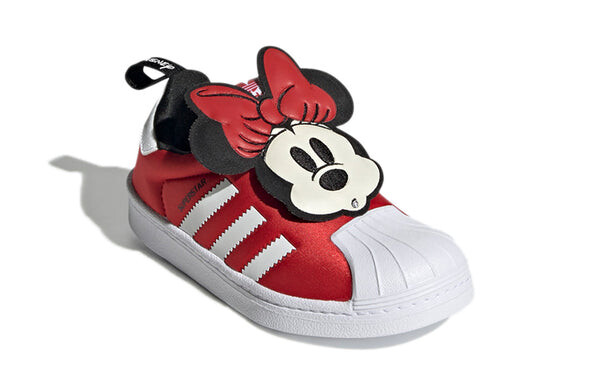 Кроссовки disney x superstar 360 little kid Adidas, красный — фото 3