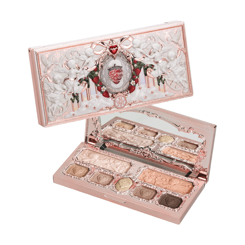 

Палетка теней для лица FlowerKnows Strawberry Cupid Collection, легко растушевывается, натуральные матовые оттенки Flower Knows