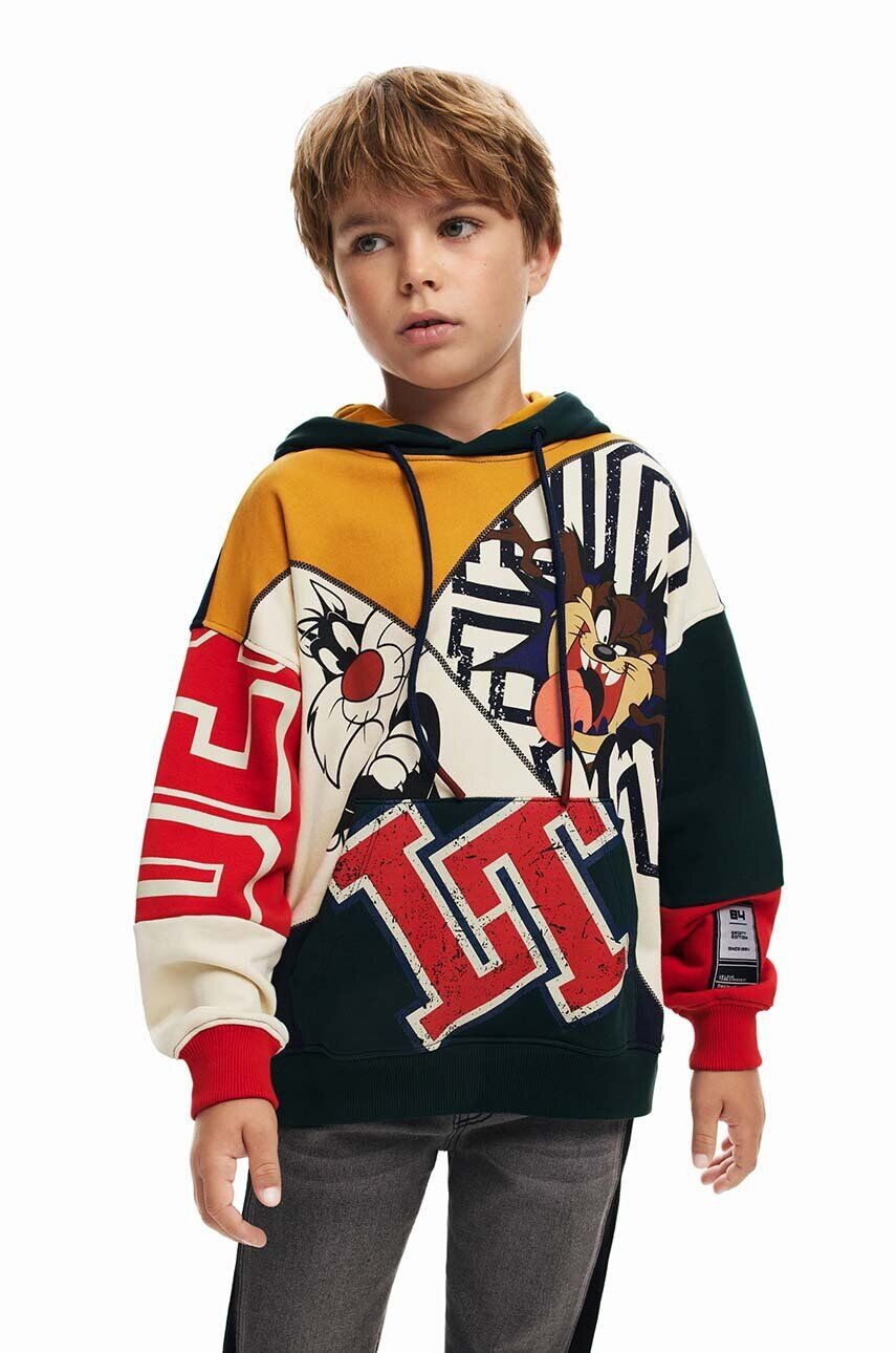 

Хлопковая толстовка Desigual LOONEY TUNES для мальчиков и девочек, желтый
