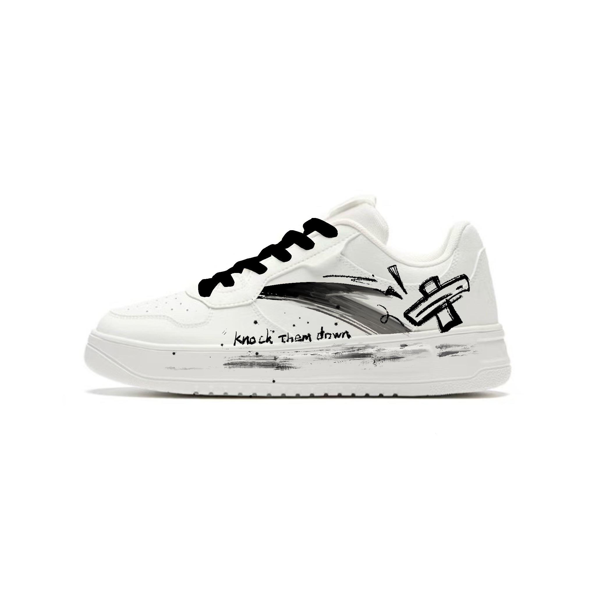 

ANTA Easy Street Scar, Свежий кампусный стиль, Милый, Сладкий стиль, Нишевые парные белые туфли из искусственной кожи