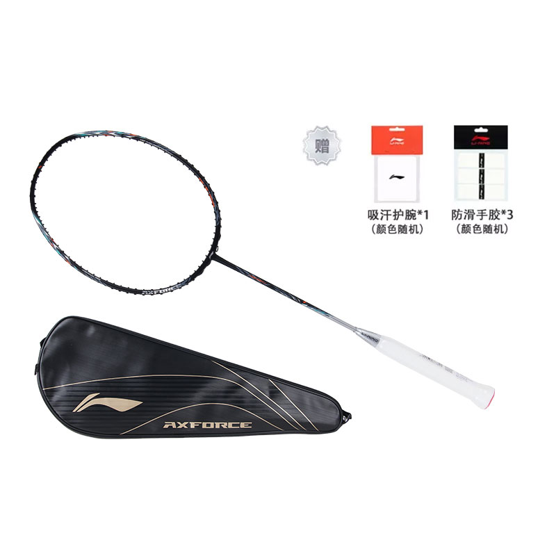 

Лининг серии гром профессиональная ракетка для бадминтона из полного карбона 675 мм черная серебристая