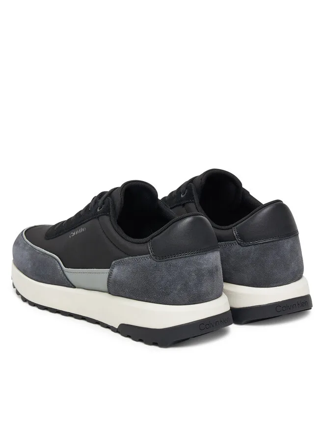 Calvin Klein Низкие кроссовки на шнуровке Repreve Mix HM0HM01714, черные — фото 3