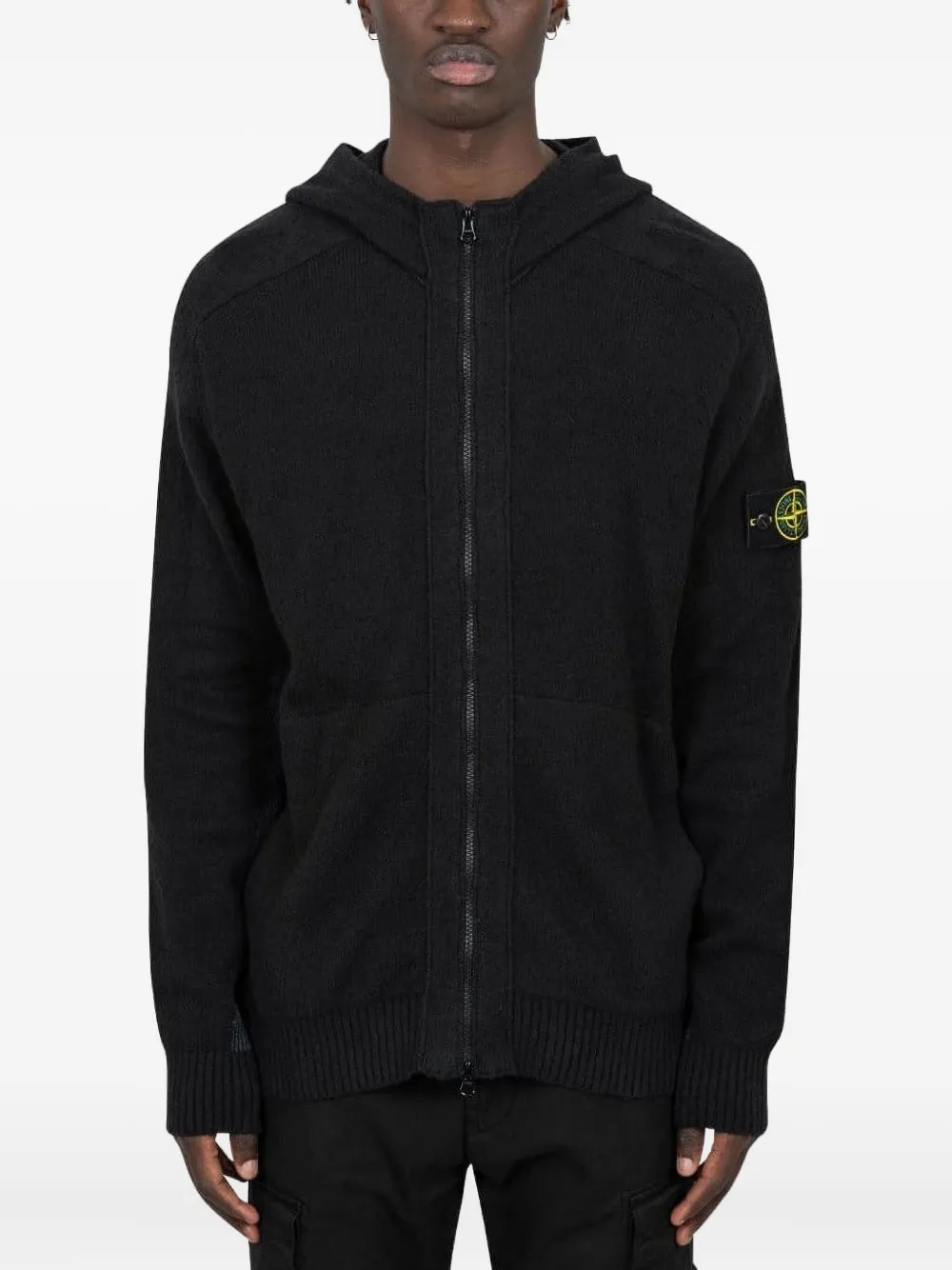 

Свитер 5100006 с капюшоном Stone Island, черный