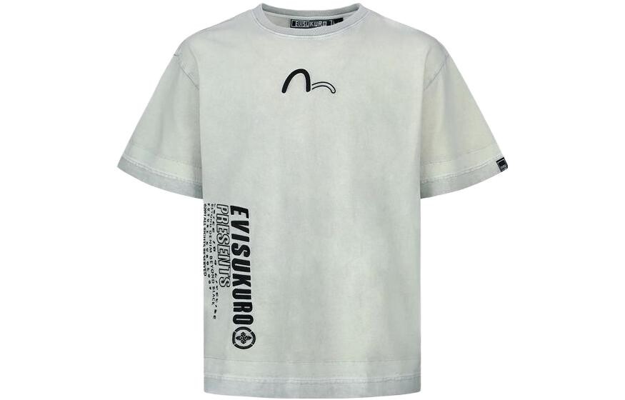 

Футболка мужская светло-серая Evisu, серый