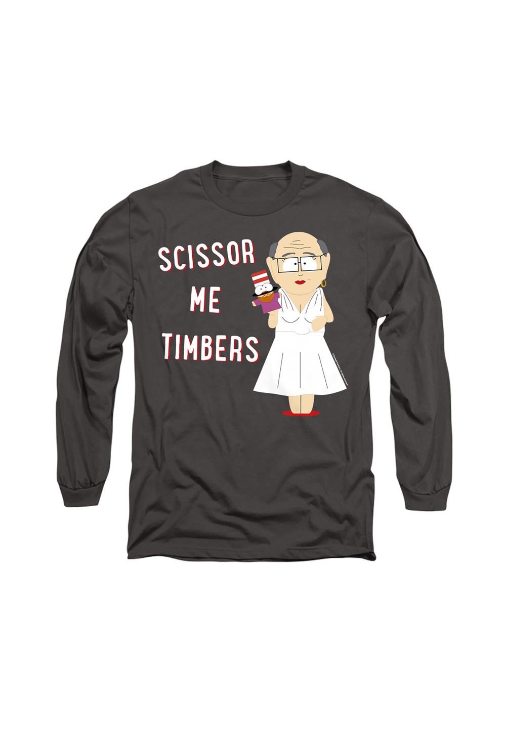 

Топ с длинными рукавами SOUTH PARK SCISSOR ME TIMBERS Cotton Soul, антрацит