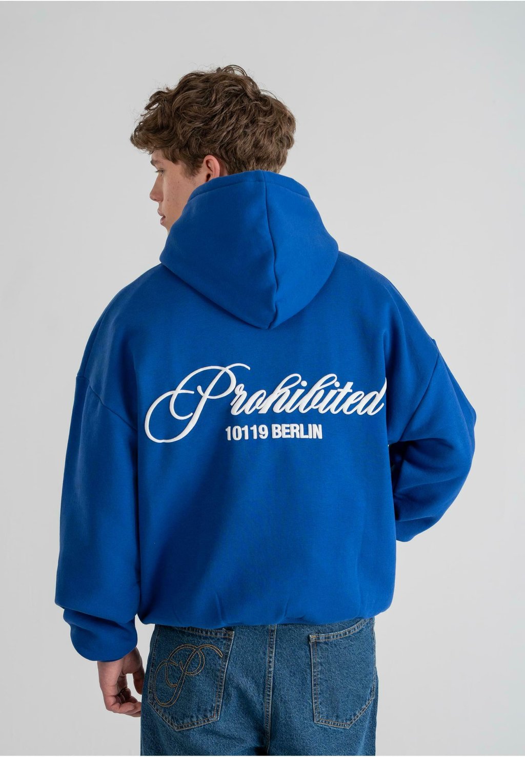 

Толстовка Hoodie PROHIBITED, синий