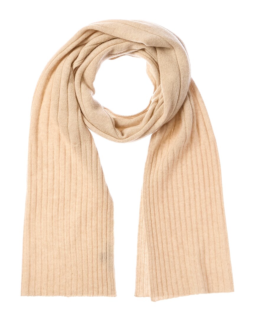 

Шарф Amicale Cashmere с разноцветным узором в рубчик, коричневый