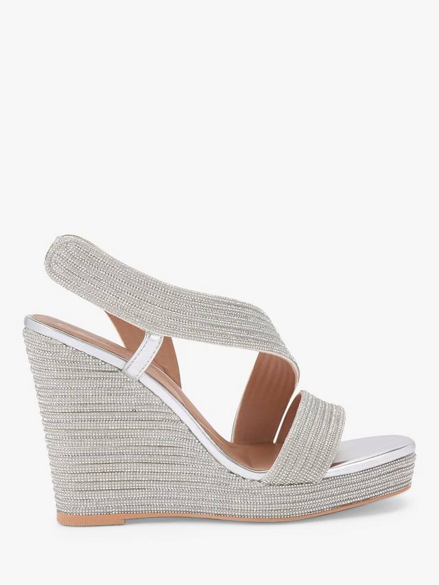 Gala Wedge Jewel Wedge Heel эспадрильи Carvela, Silver