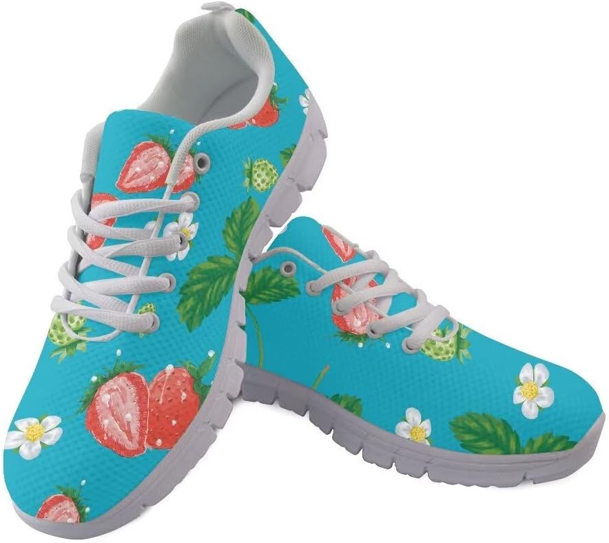 

Мужские модные повседневные кроссовки AmzPrint, Strawberry Print