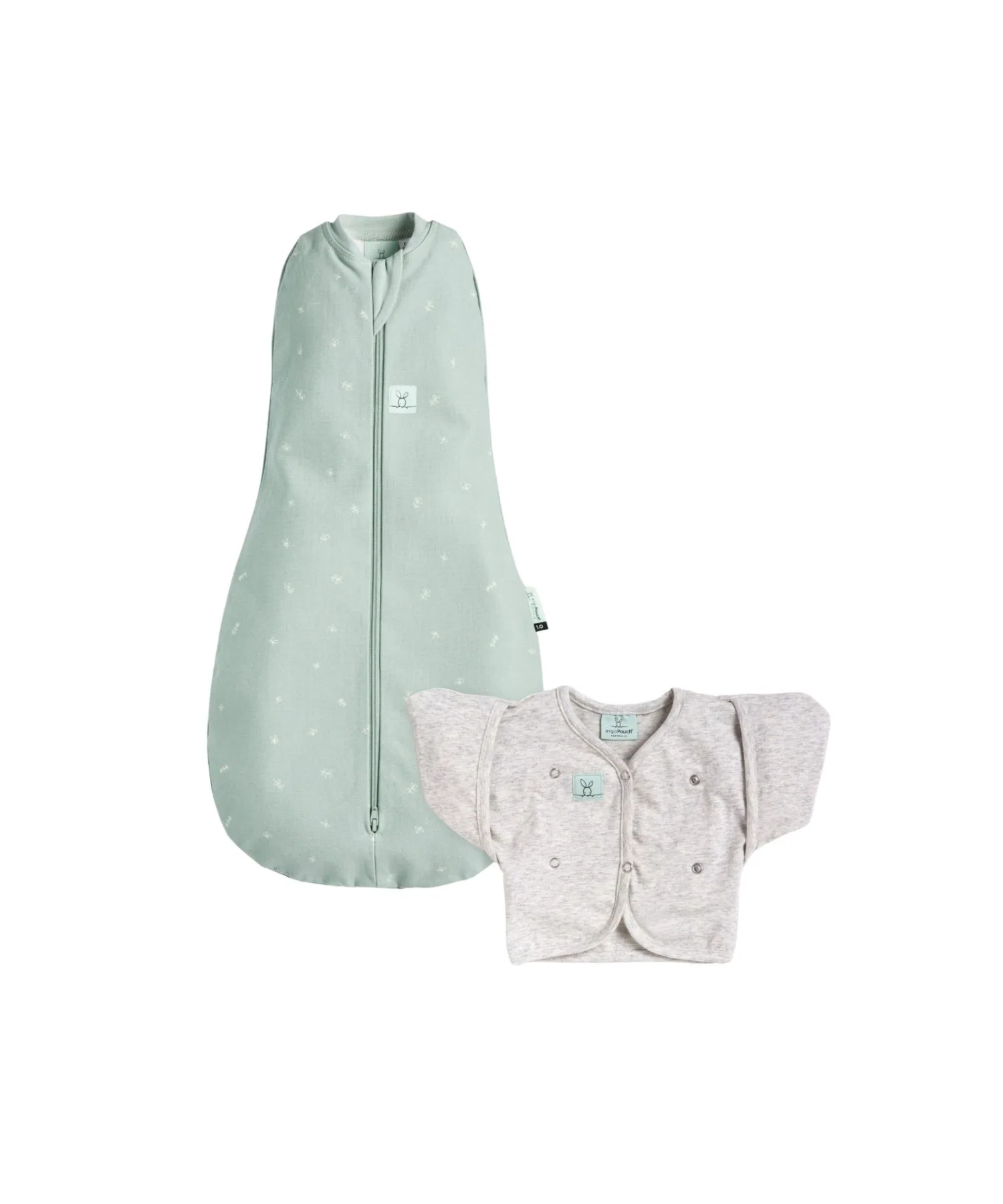 Спальный комплект ergoPouch/Cocoon: пеленка-кокон 1.0TOG и кардиган-бабочка 0.2TOG (подходит для использования с новорожденного).