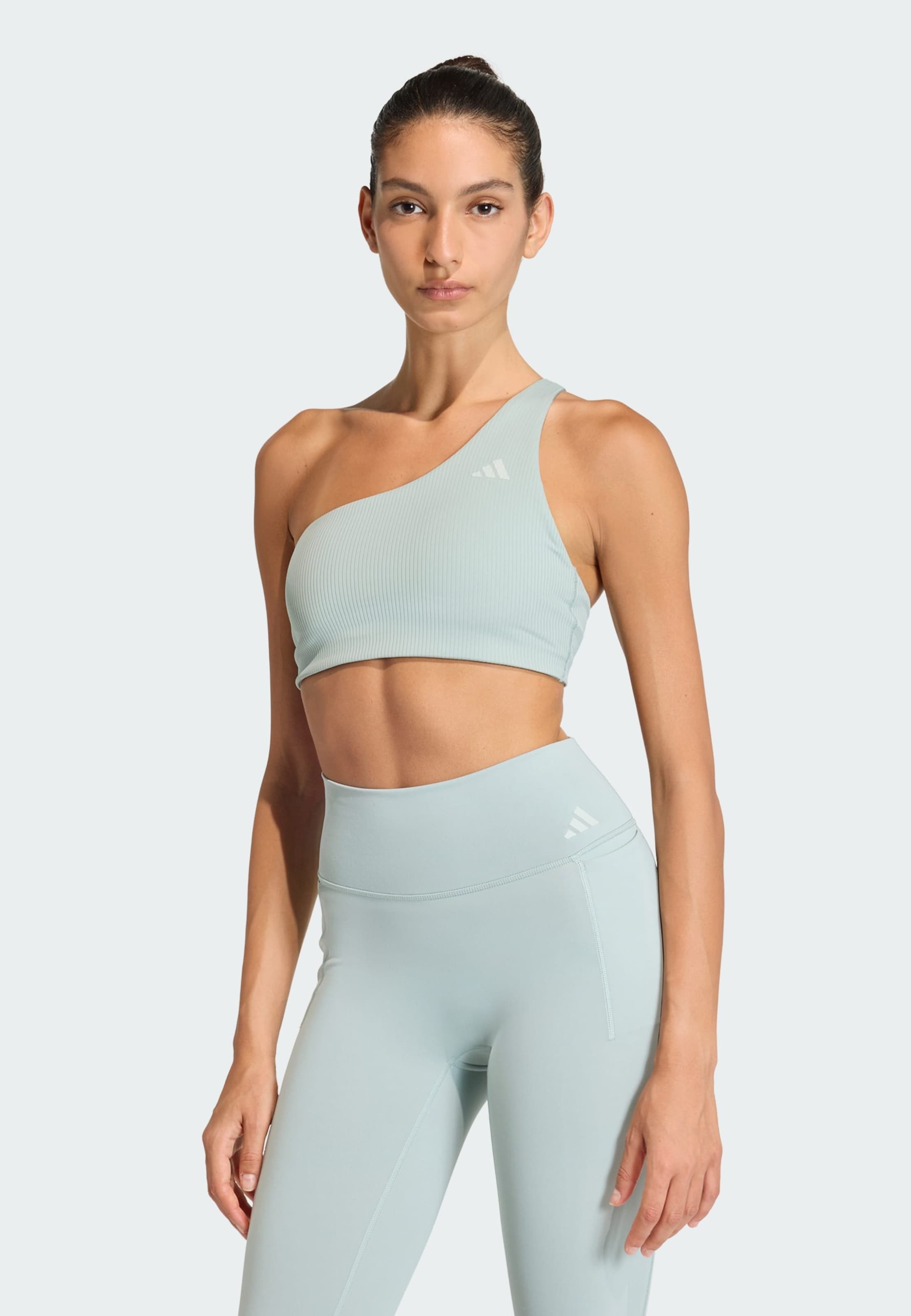 Adidas Performance Спортивный бюстгальтер-бралетт 'Optime' в цвете Mint — фото 3