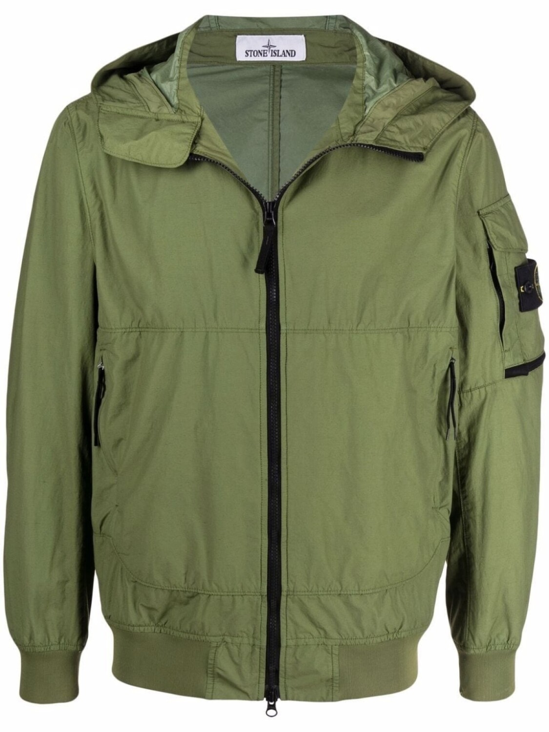 

Stone Island легкая куртка на молнии с нашивкой Compass, зеленый