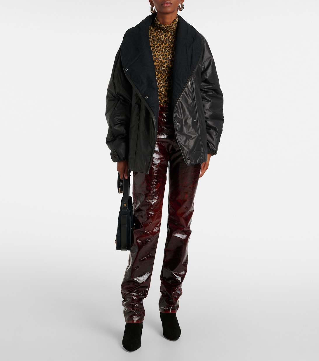 Узкие брюки Lovis из хлопковой смеси Isabel Marant, Cherry — фото 2