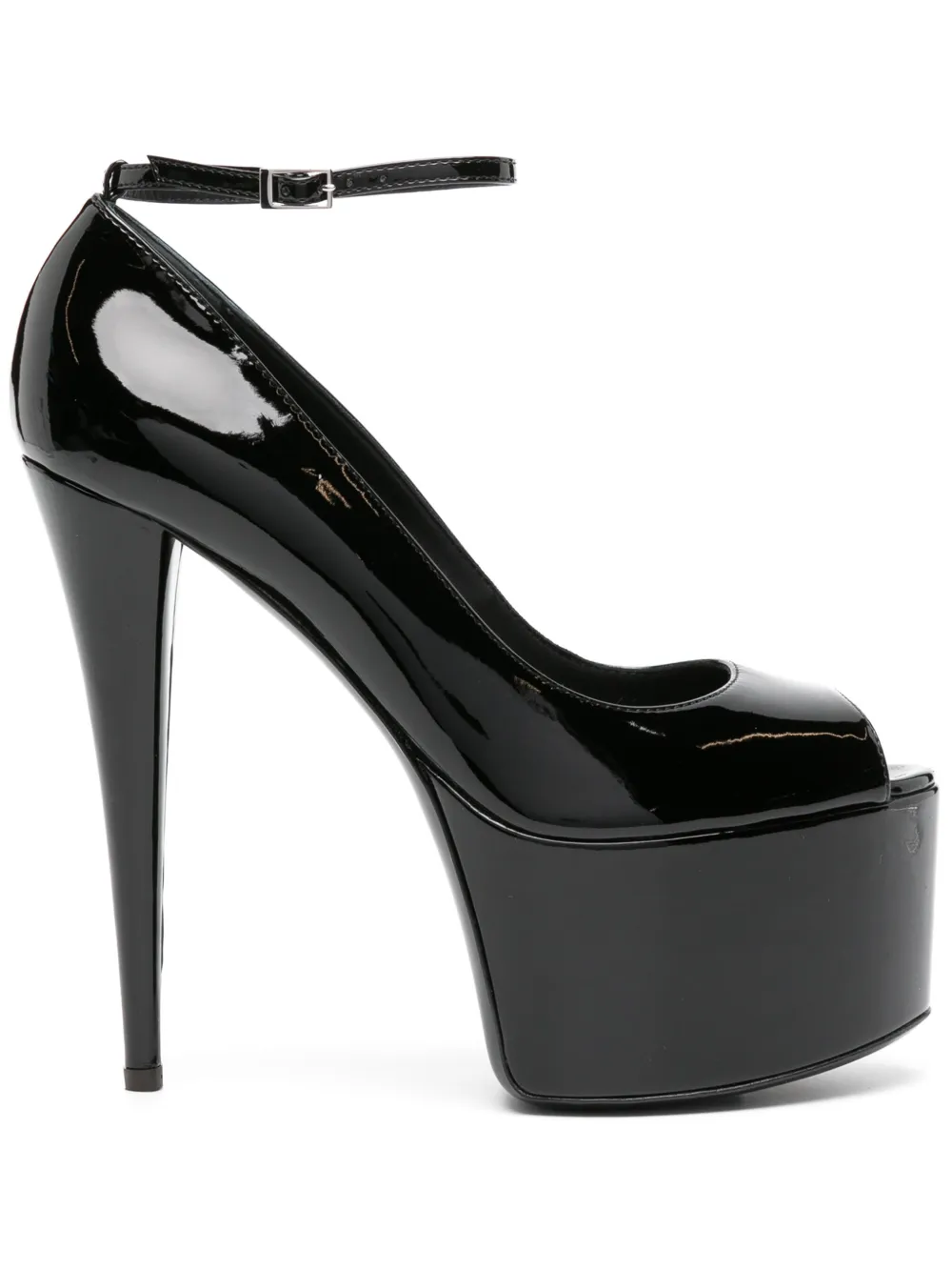 Босоножки Aida 150 на платформе Giuseppe Zanotti, черный