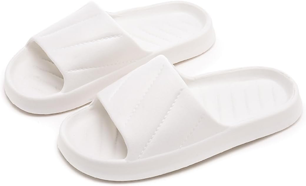 

Унисекс шлепанцы Rojeam с противоскользящей подошвой, быстро сохнущие, для душа, дома, ванной, сада и бассейна, белый