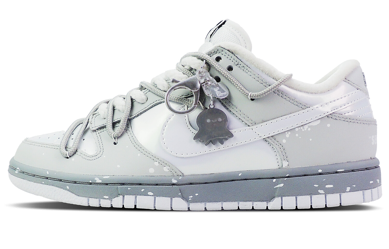 

Кроссовки Nike Dunk Skateboarding Shoes Women's Low-top Gray/White, светло-серый