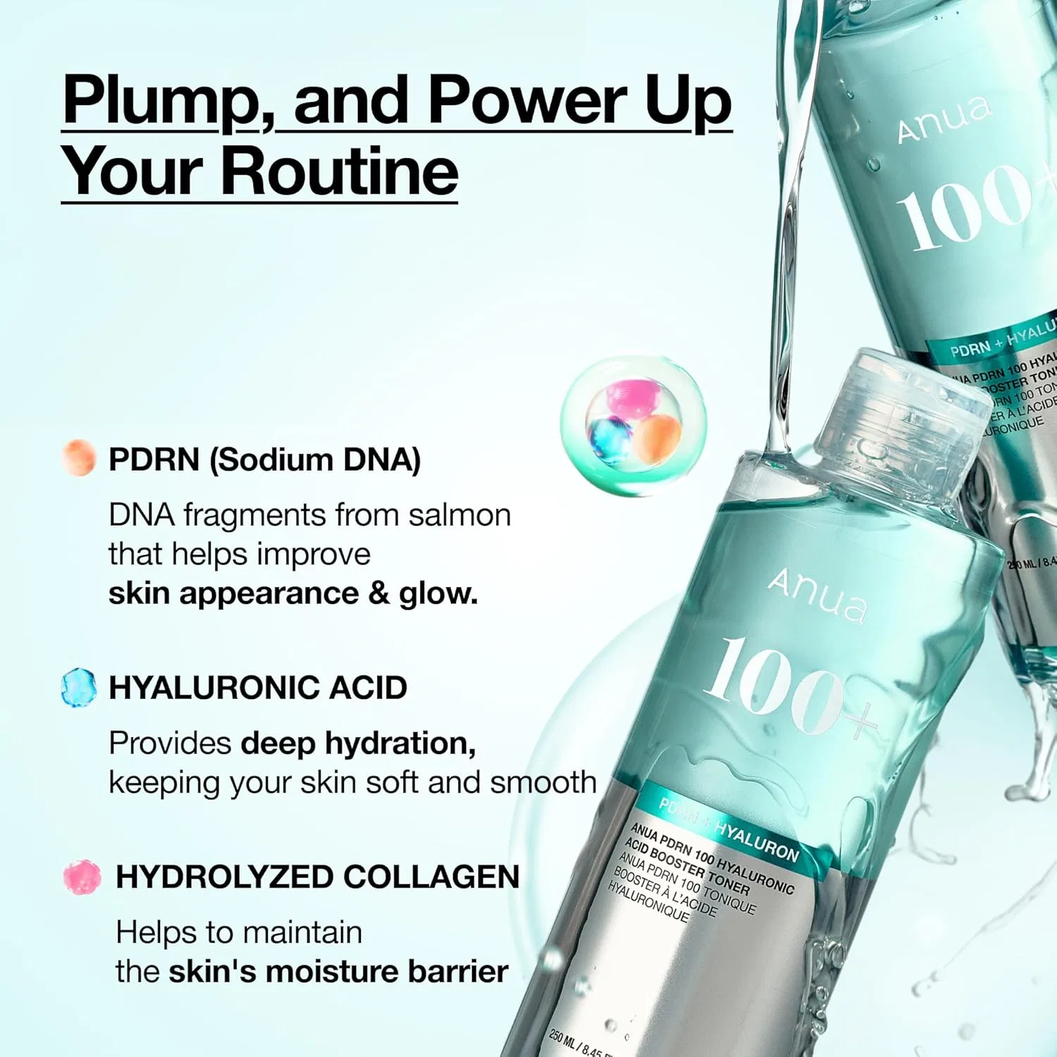 Тоник Anua — PDRN100 Hyaluronic Acid Booster, 250 мл — фото 3