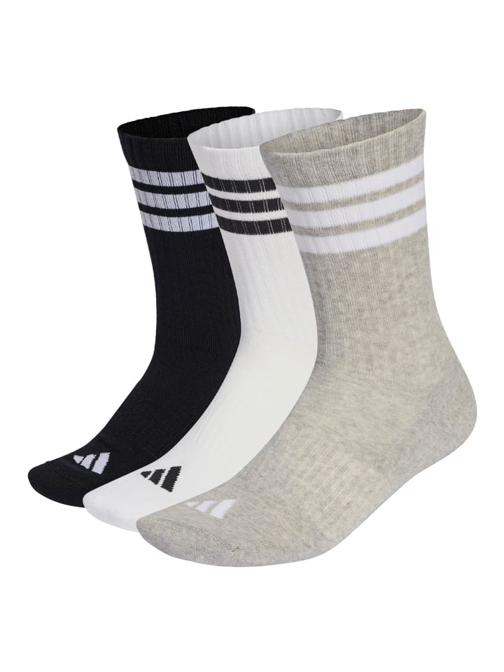 

Adidas Набор из 3 носков черного, белого и серого цвета