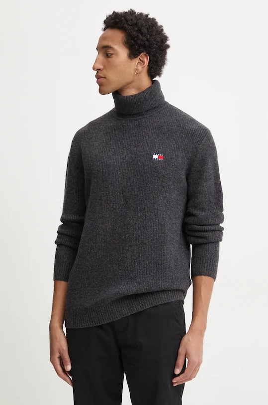 

Свитер с добавлением шерсти Tommy Jeans, серый