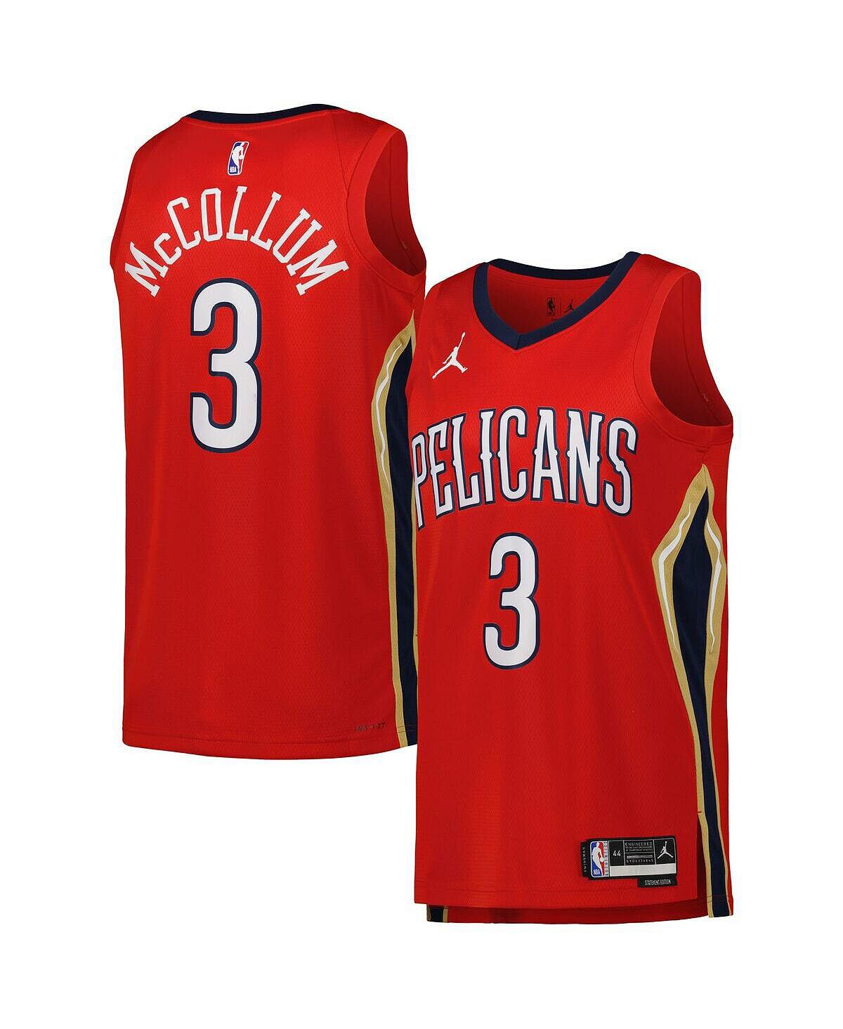 

Мужская красная футболка бренда CJ McCollum New Orleans Pelicans 2022/23 Statement Edition Swingman Jordan, Красный, Мужская красная футболка бренда CJ McCollum New Orleans Pelicans 2022/23 Statement Edition Swingman Jordan