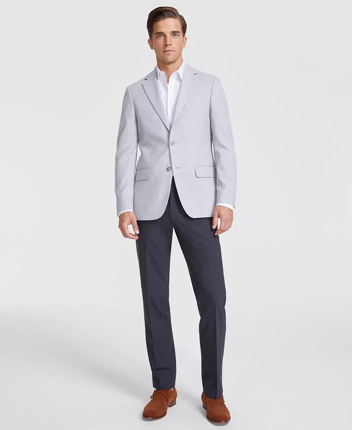 

Мужской спортивный пиджак Modern-Fit однотонный Tommy Hilfiger, серый