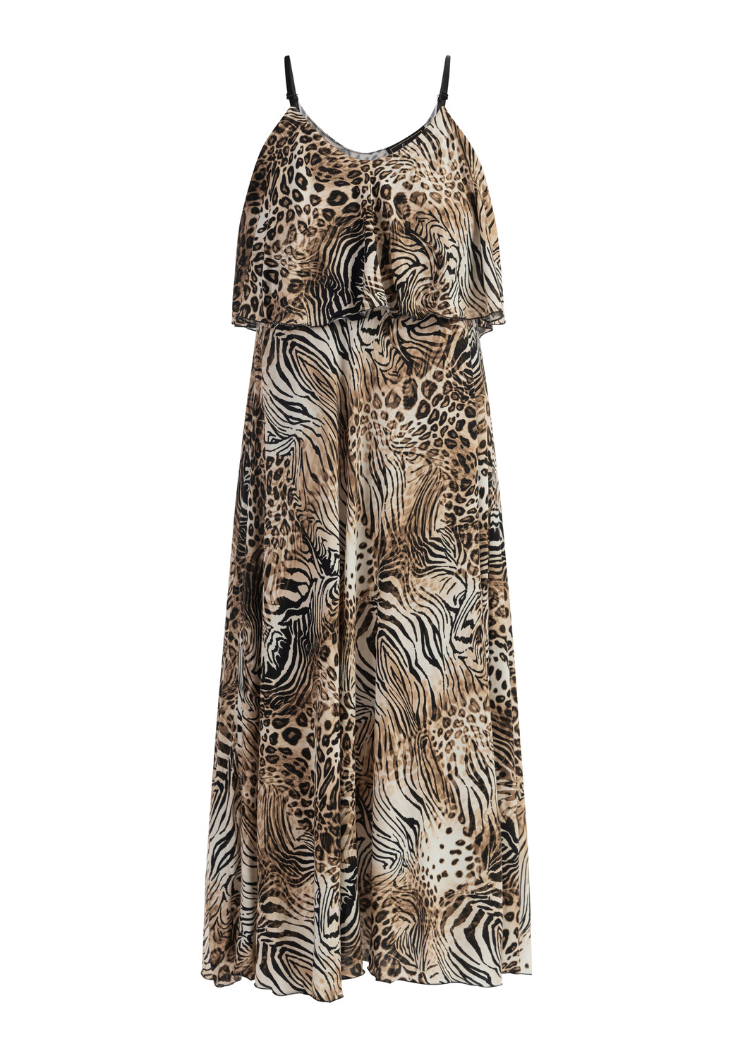 

Платье faina Maxi Mit Animal Print, бежевый