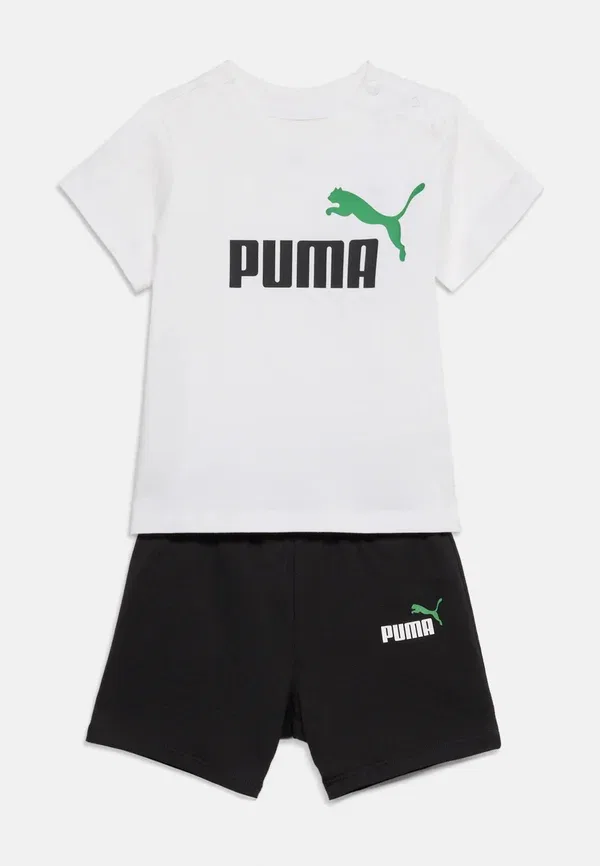 Футбольный комплект Minicats tee set shorts Puma, черный/архивный зеленый — фото 3