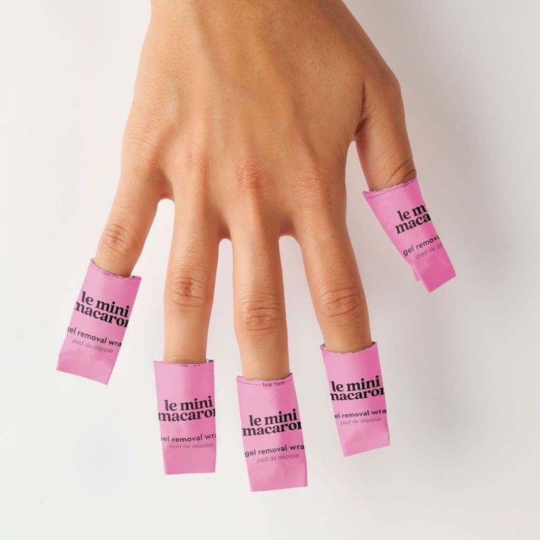 Жидкость для снятия лака remover kit - 100 remover wraps Le Mini Macaron, объем 60 мл — фото 2