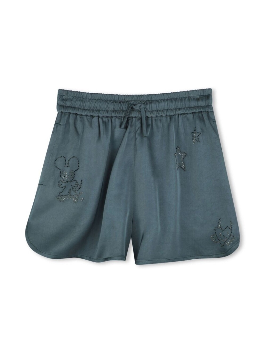 

Zadig & Voltaire Kids шорты со стразами, серый