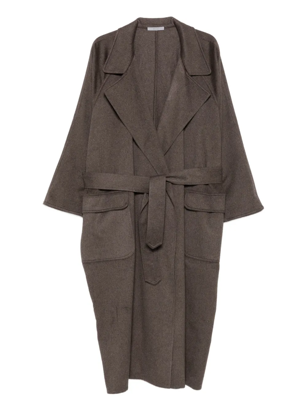 

Пальто с накладными карманами и поясом Dusan, коричневый