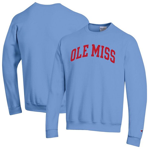 

Мужской свитшот powder blue ole miss rebels basic arch fleece Champion, Синий, Мужской свитшот powder blue ole miss rebels basic arch fleece Champion