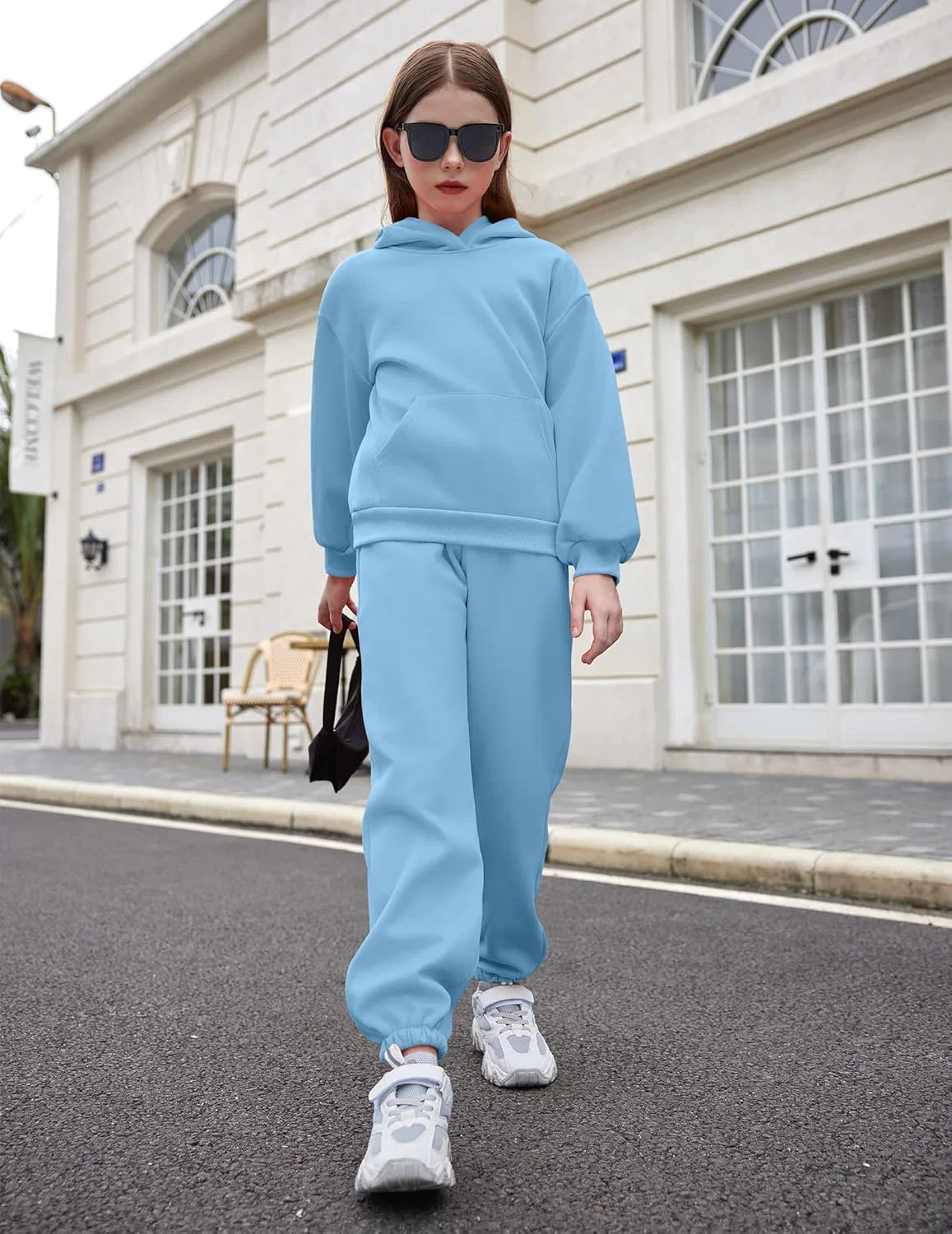 Детский спортивный костюм с капюшоном Arshinet, 2 предмета, Light Blue — фото 3
