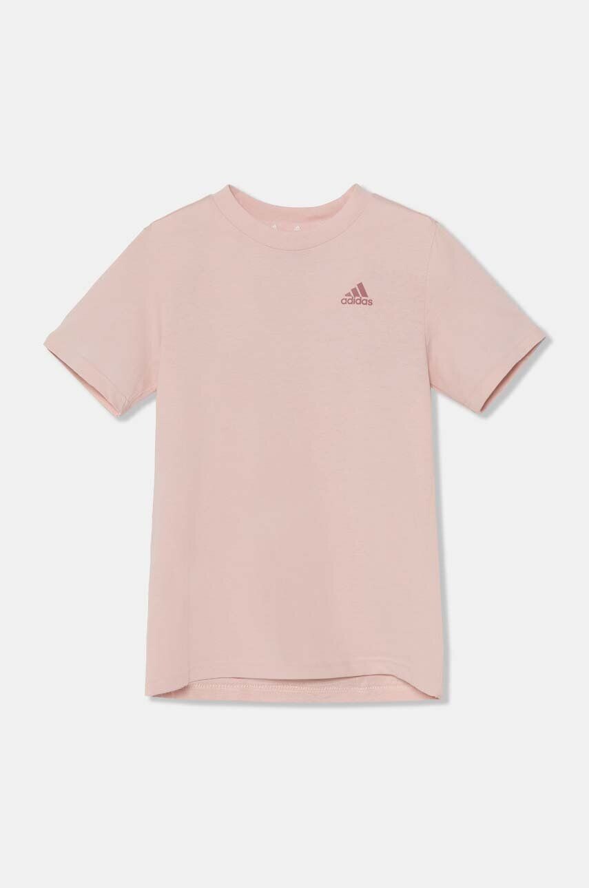 

Детская хлопковая футболка U SL TEE adidas, розовый