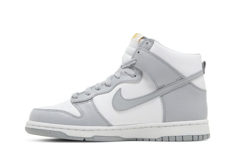 Кроссовки Nike Dunk High Next Nature GS, Wolf Grey Marigold — фото 3
