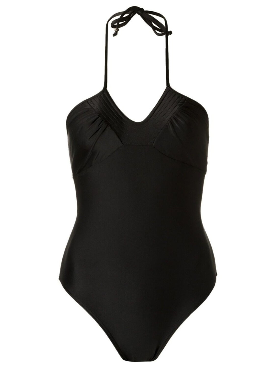 

Amir Slama gathered details swimsuit, черный