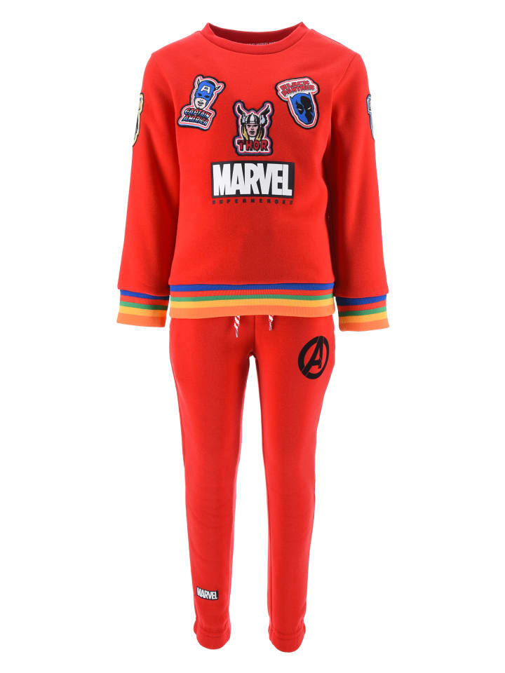 

Avengers Комплект из двух частей: спортивный костюм Железного человека Халка, толстовка и тренировочные штаны красного цвета