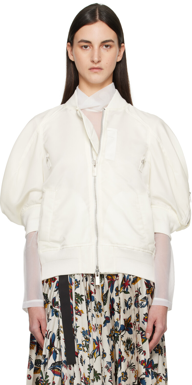 

Куртка-бомбер из нейлонового твила Off-White sacai