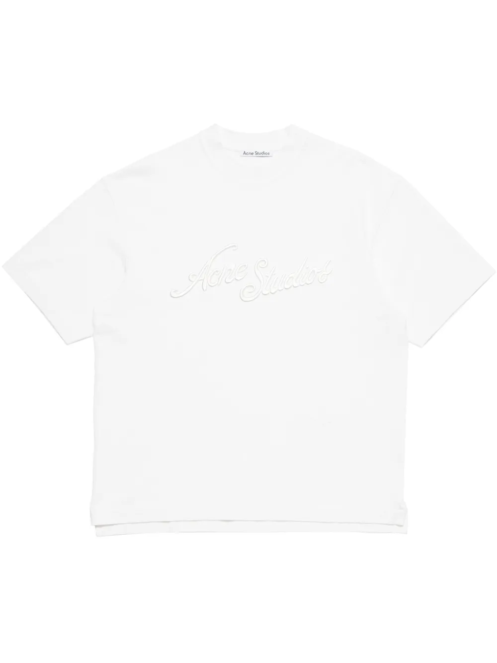 

Футболка с вышитым логотипом Acne Studios, белый