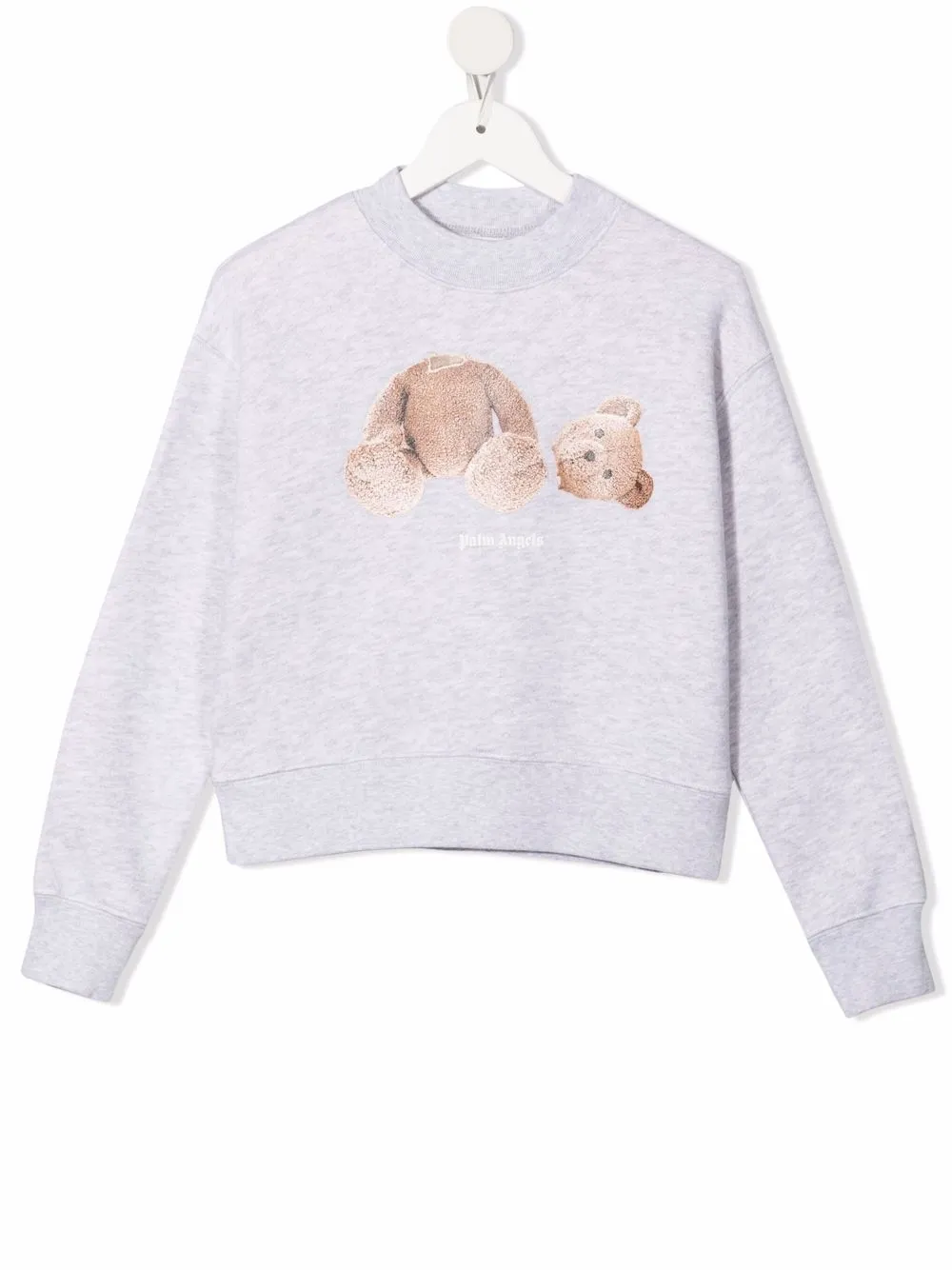 

Толстовка с принтом Teddy Bear Palm Angels Kids, серый